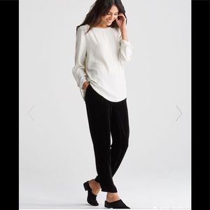 eileen fisher velvet slouchy pants